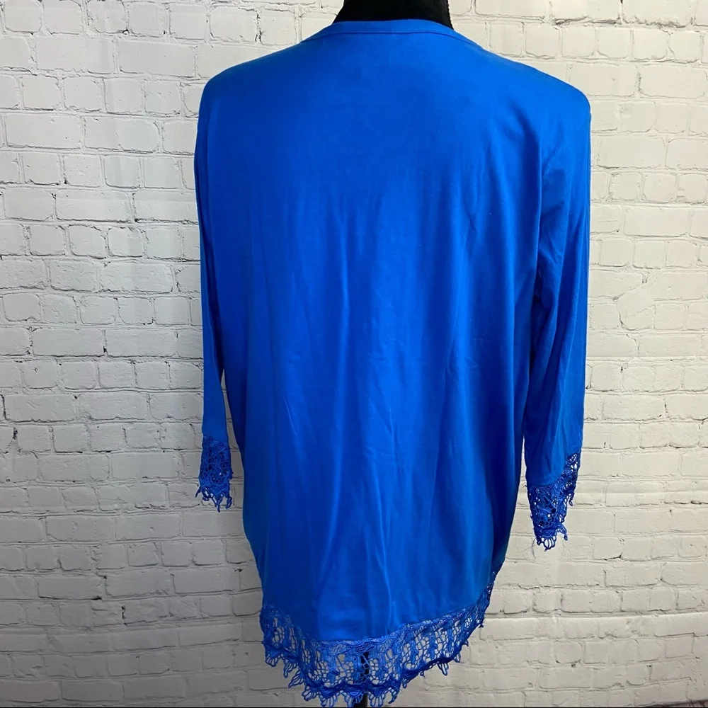 NWT Gold Coast Lace Trimmed Blouse - Picture 3 of 6